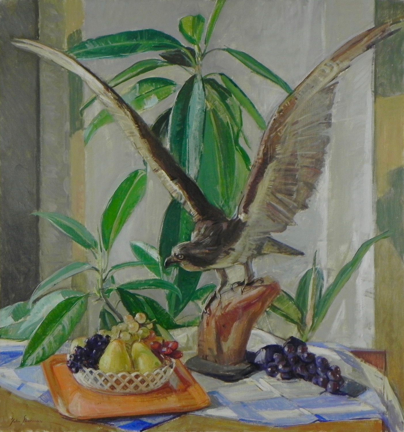 Still Life with Bird and Fruit
